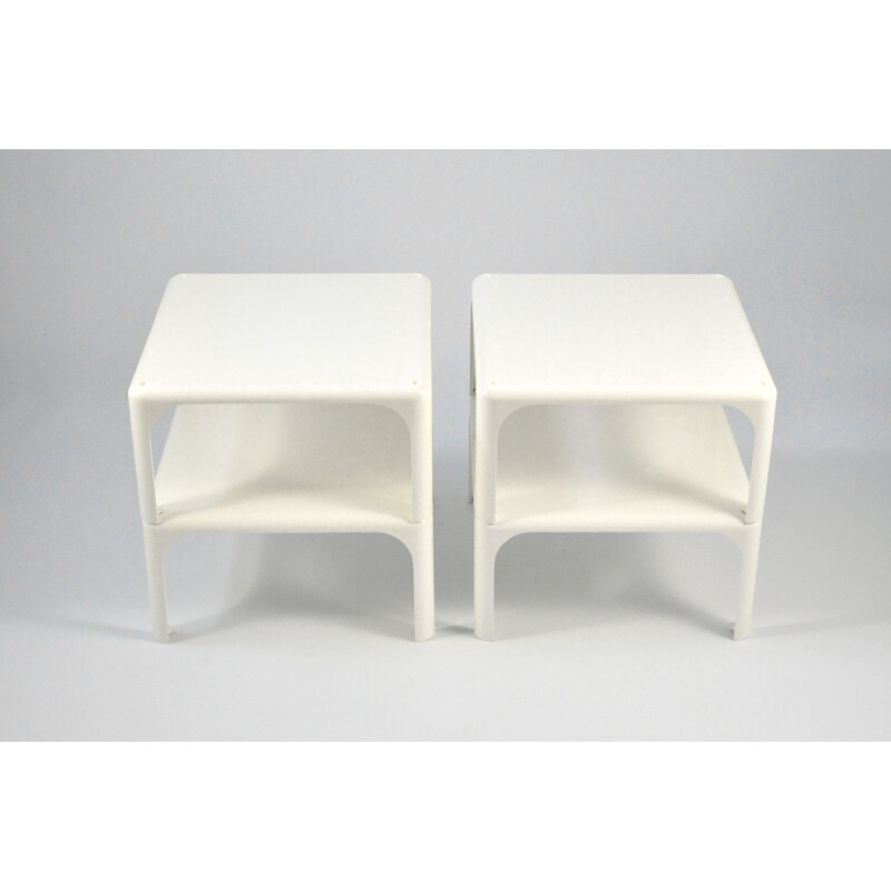 Set of 4 vintage Demetrio 45 Side Tables by Vico Magistretti for Artemide 1960s