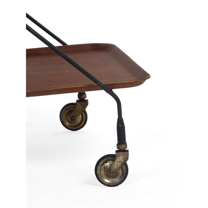 Vintage Bar Trolley by Paul Nagel for JIE Gantofta, Swedish 1960