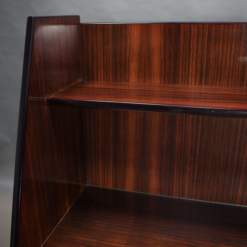 Vintage Antonino Gorgone secretaire in brazilian rosewood, Italy 1950s