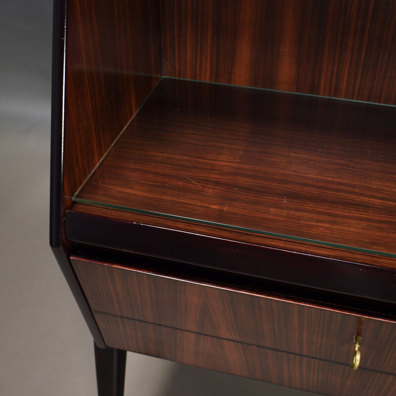 Vintage Antonino Gorgone secretaire in brazilian rosewood, Italy 1950s