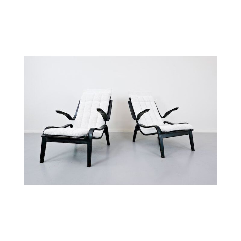 Pair of vintage Bentwood armchairs by Jan Vanek for Up Zavodny, 1930