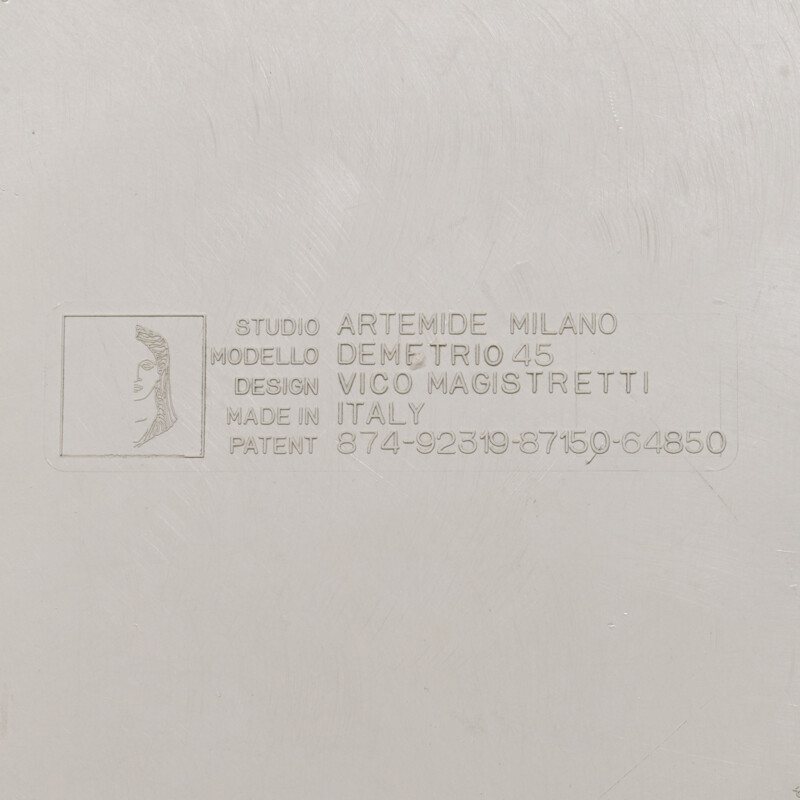 Set of 4 vintage side tables by Vico Magistretti for Artemide, Italy 1964s