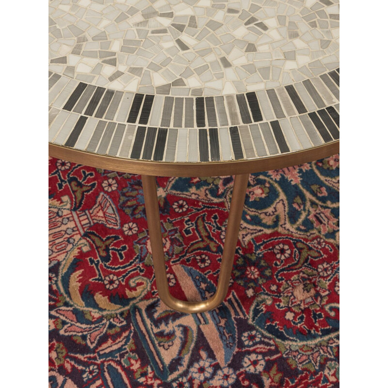 Vintage mosaic coffee table by Berthold Müller-Oerlinghausen, Germany 1950