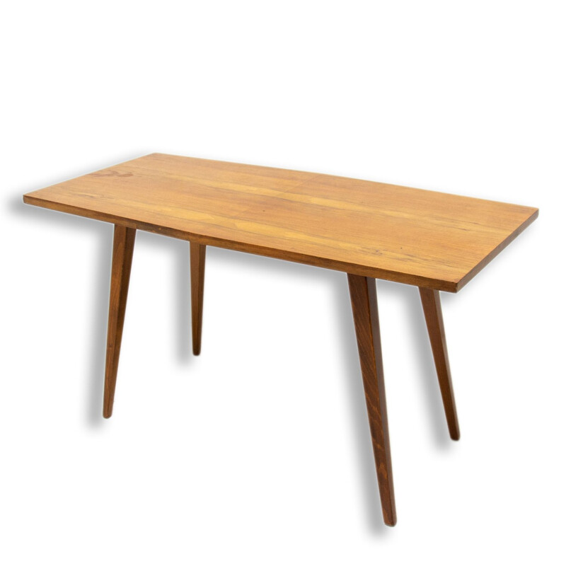 Vintage wood and walnut coffee table by František Jirák for Tatra nábytok, Czechoslovakia 1960