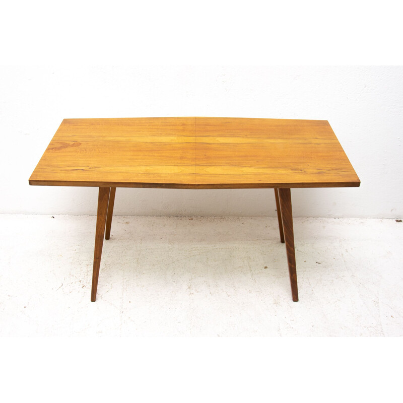Vintage wood and walnut coffee table by František Jirák for Tatra nábytok, Czechoslovakia 1960