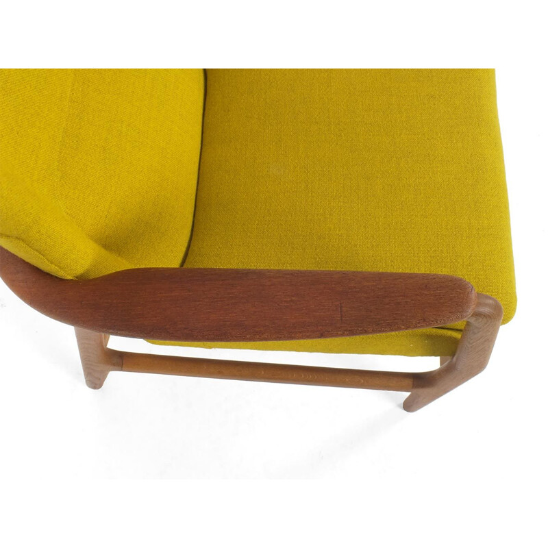 Vintage Yellow Aksel Bender Madsen by Bovenkamp armchair, Denmark