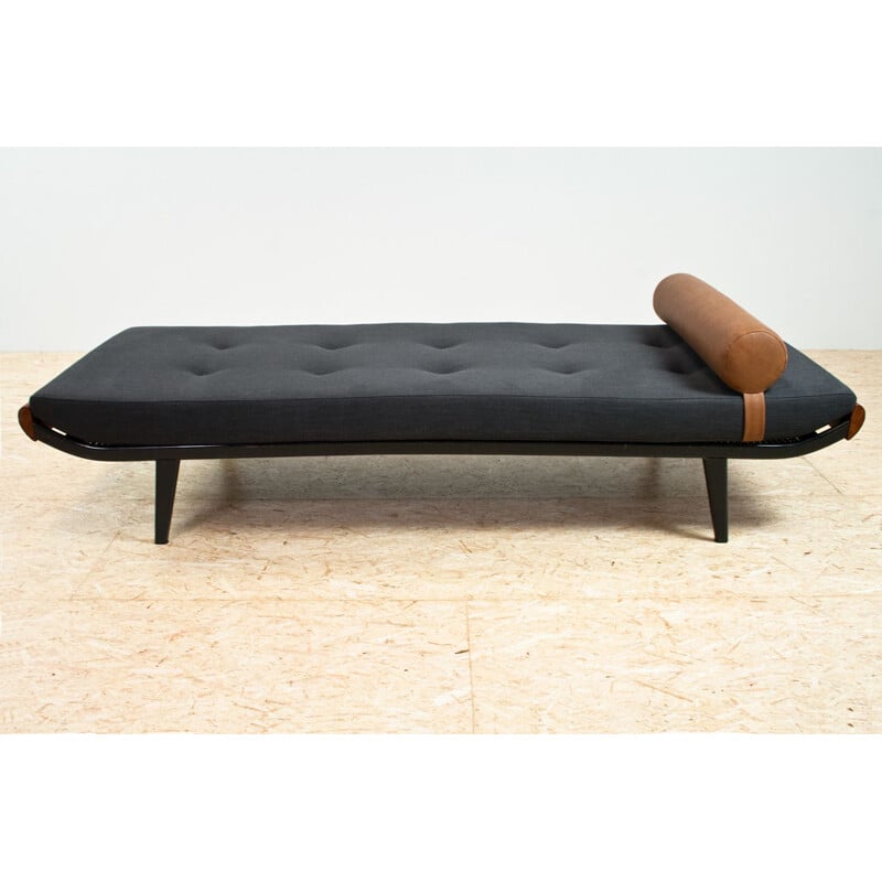 Vintage Cleopatra daybed by Andre Cordemeijer in black, Dutch 1953s