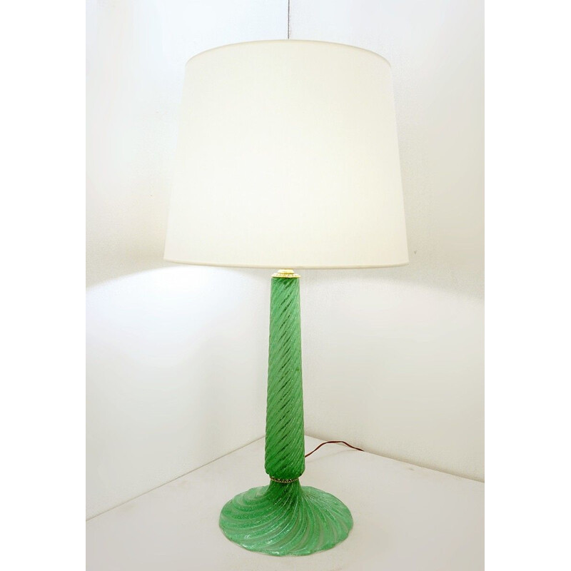Vintage table lamp Scarpa for Barovier