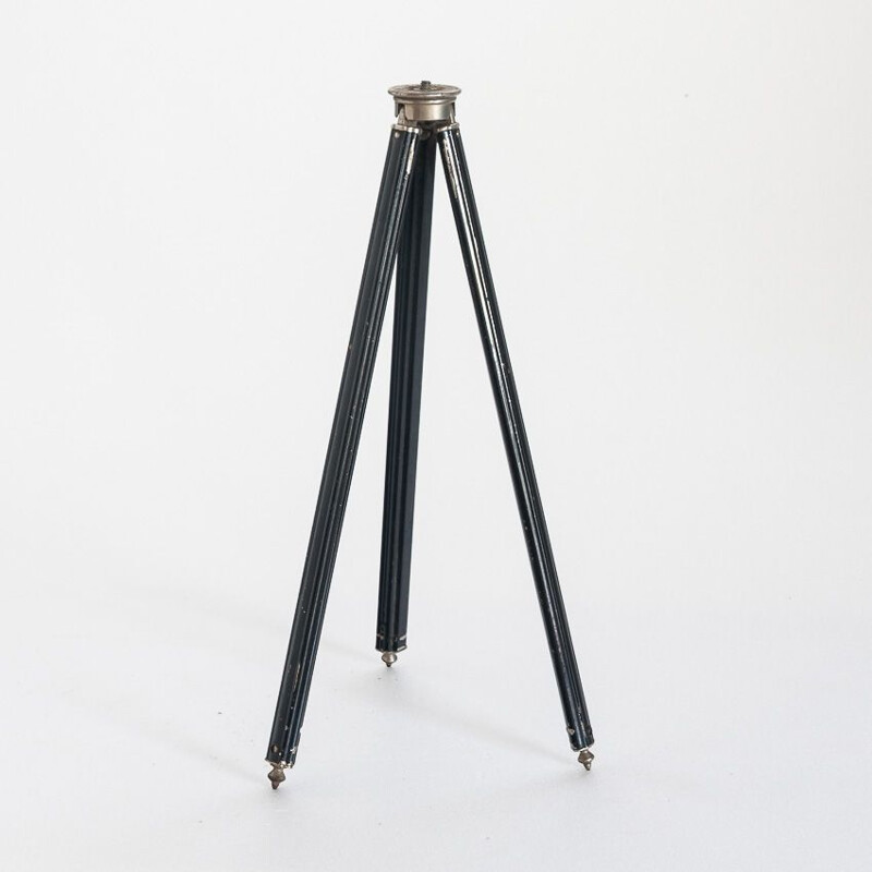 Vintage tripod Black enamelled metal Germany 1940