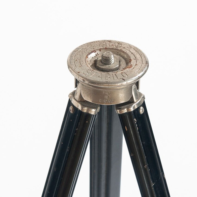 Vintage tripod Black enamelled metal Germany 1940