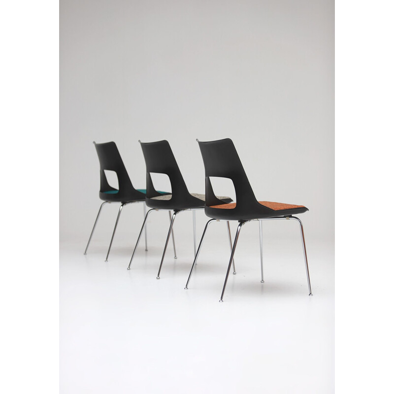 Set of 3 Vintage chairs by Kay Korbing for Fibrex Danmark 1956