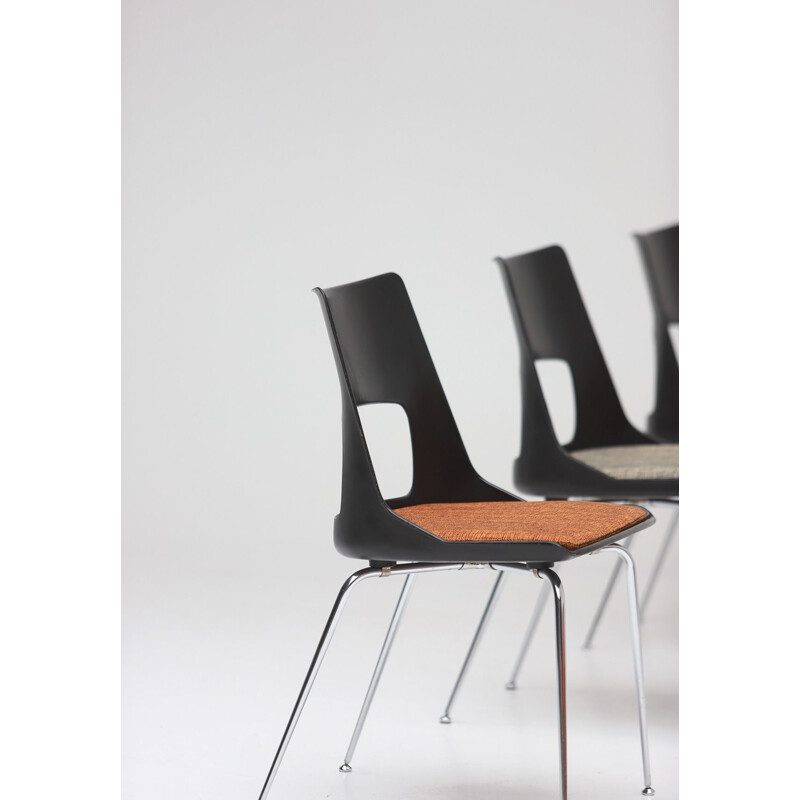 Set of 3 Vintage chairs by Kay Korbing for Fibrex Danmark 1956
