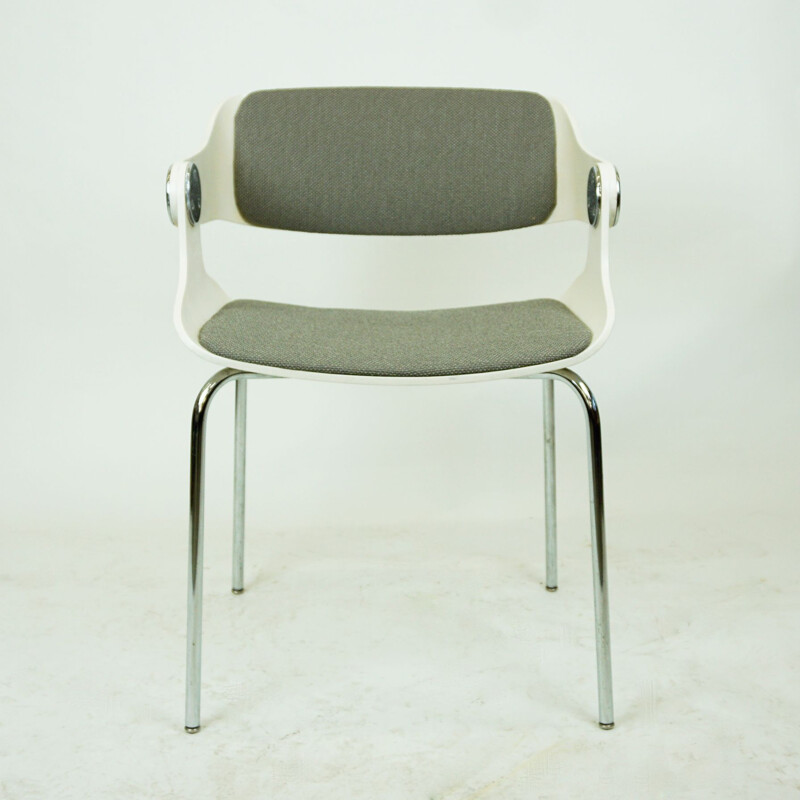 Set of 5 vintage Dining or Office Chairs by Eugen Schmidt, Germany 1960s