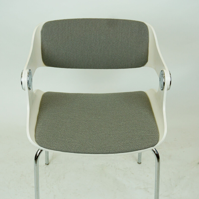 Set of 5 vintage Dining or Office Chairs by Eugen Schmidt, Germany 1960s