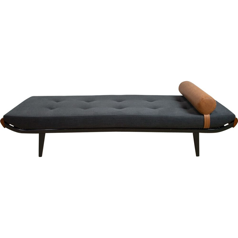 Vintage Cleopatra daybed by Andre Cordemeijer in black, Dutch 1953s