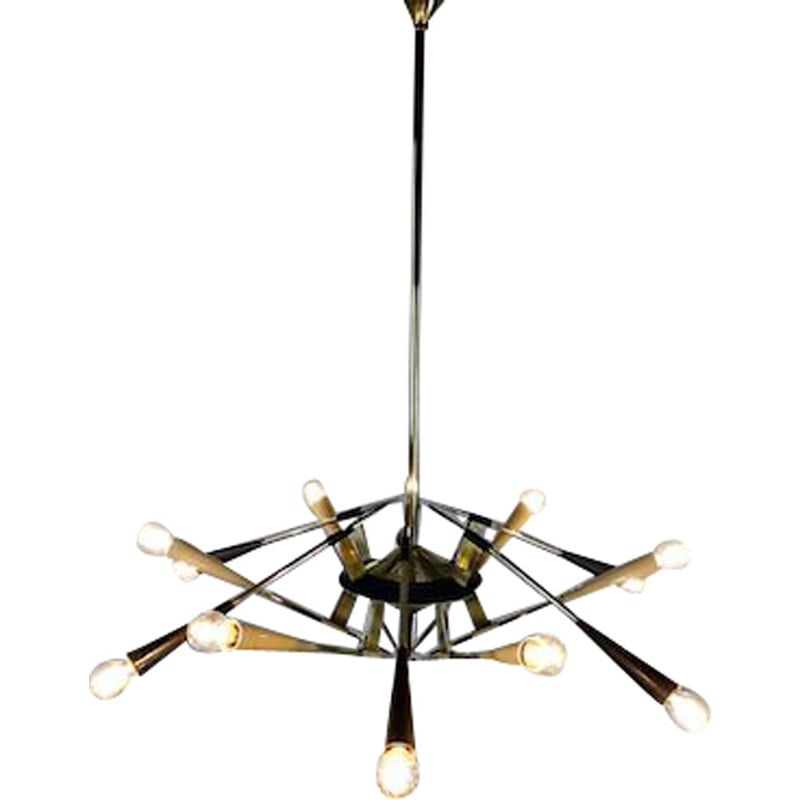 Vintage pendant lamp by Oscar Torlasco, Italy 1950