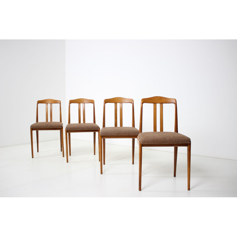 Set of 4 vintage dining chairs Czechoslovakia 1960s