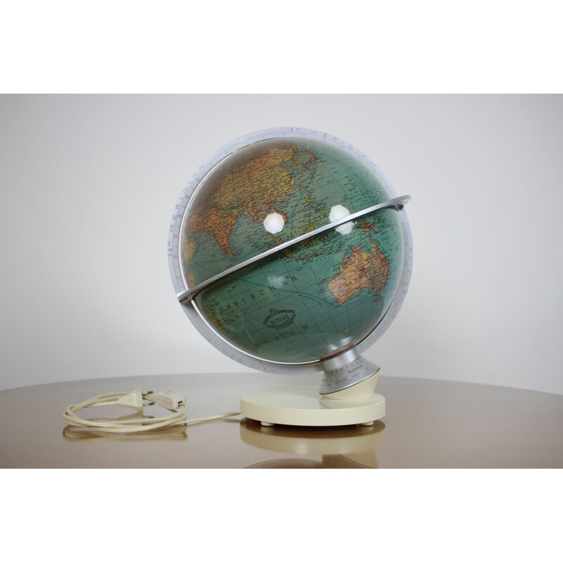 Vintage Orientation Globe Columbus German 1950