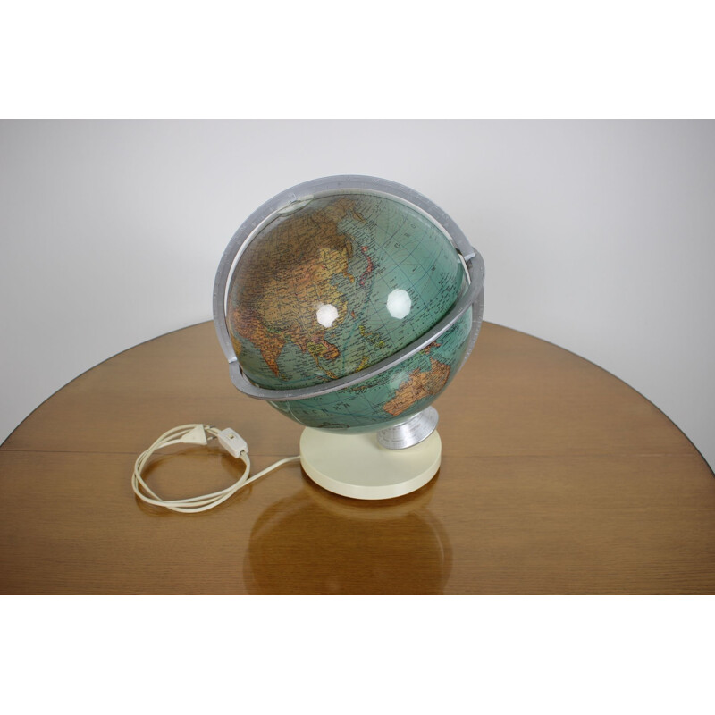 Globe d'Orientation Vintage Columbus Allemand 1950