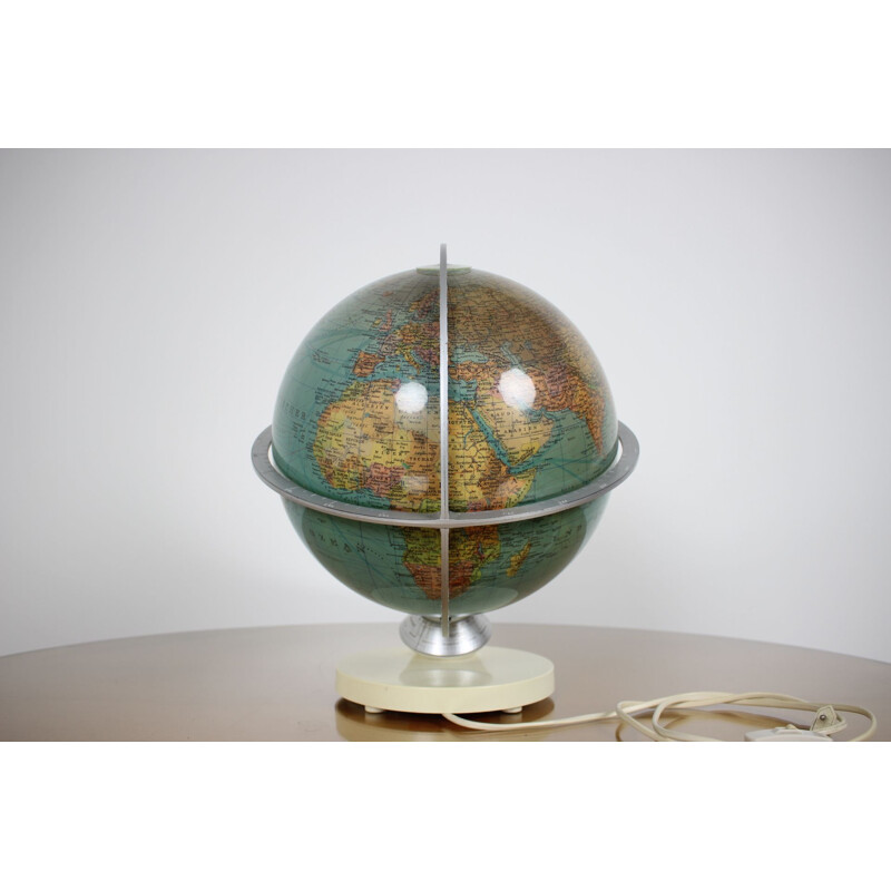 Vintage Orientation Globe Columbus German 1950