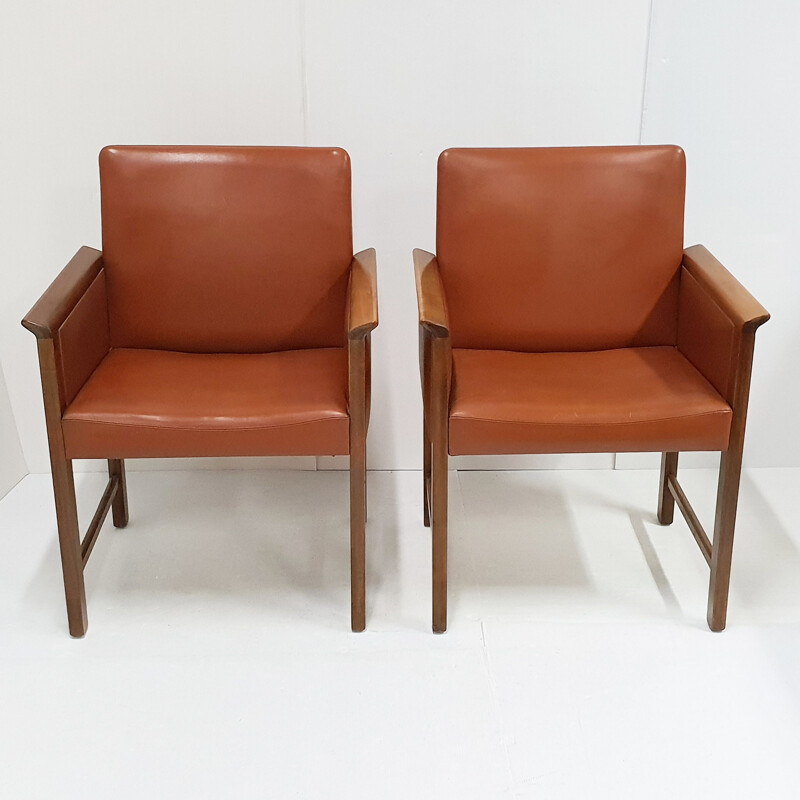 Pair of vintage armchairs by Hans Olsen for CS Mobler Glostrup