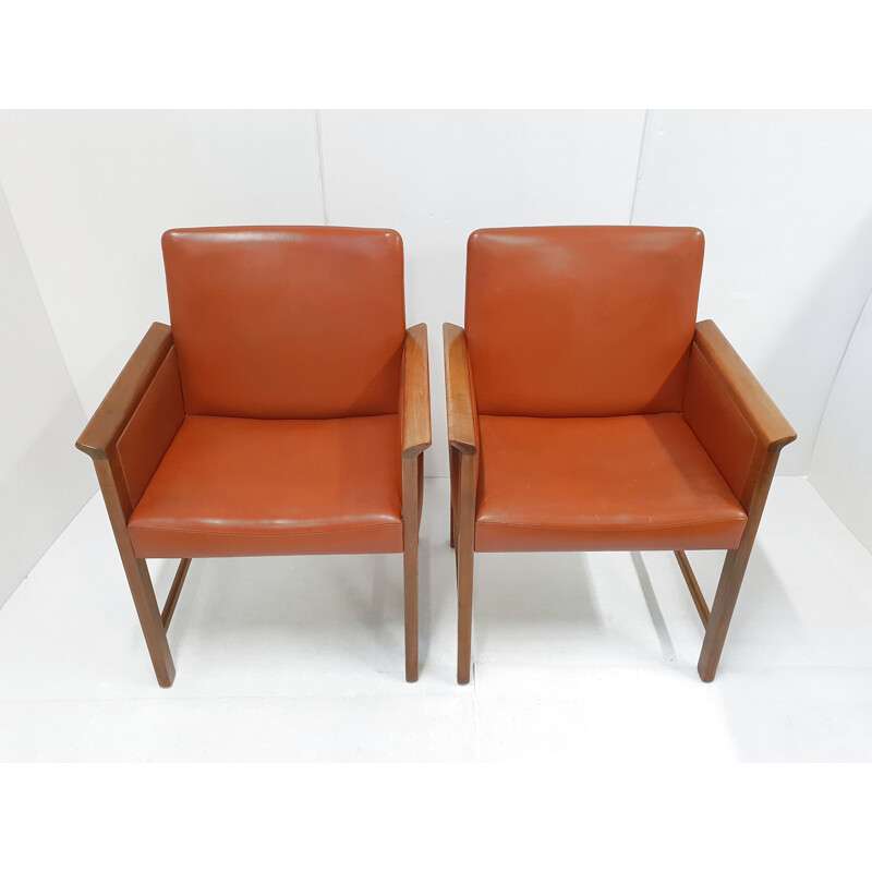 Pair of vintage armchairs by Hans Olsen for CS Mobler Glostrup