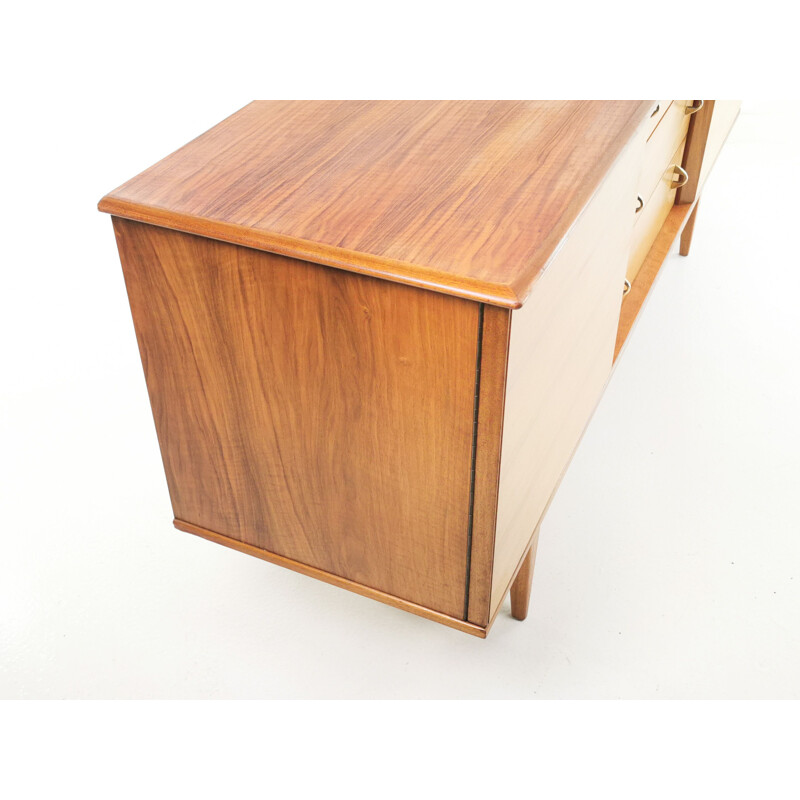 Vintage walnut sideboard by Alfred Cox, British