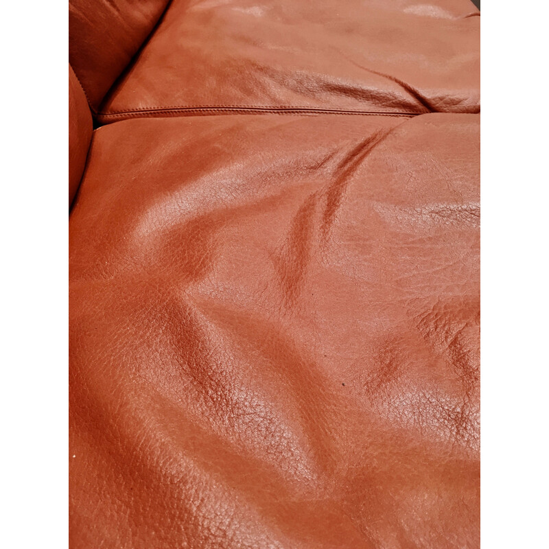 Vintage leather sofa by Adolf Reinhold for Cor 1960