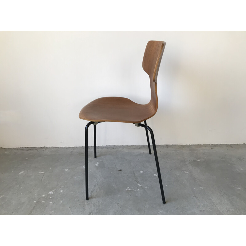 Set of 4 vintage Hammer chairs by Arne Jacobsen for Fritz Hansen 1970