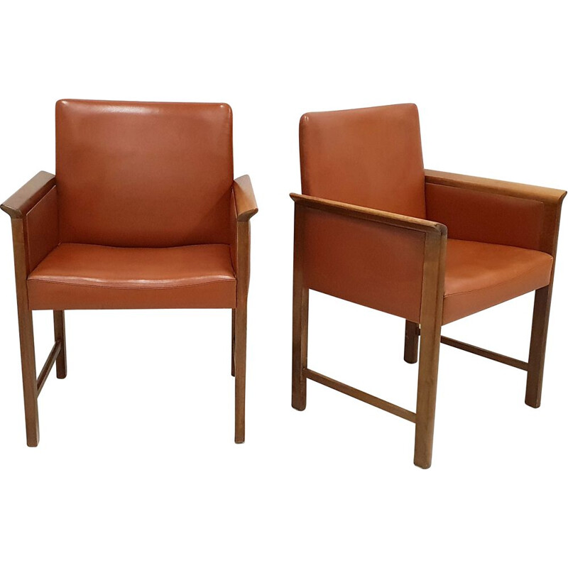 Pair of vintage armchairs by Hans Olsen for CS Mobler Glostrup