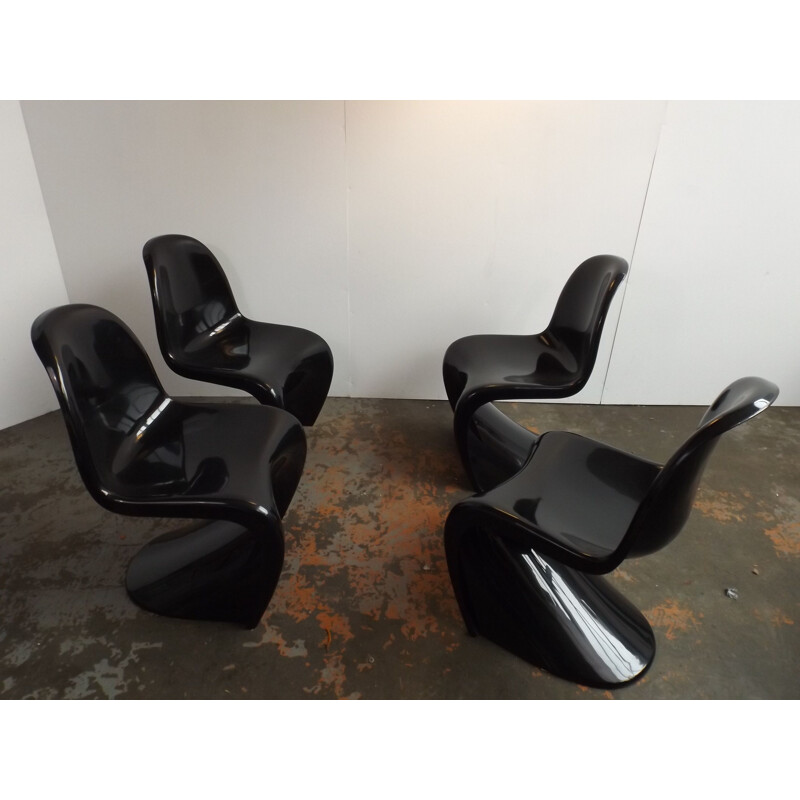 Set of 4 vintage chairs Panton