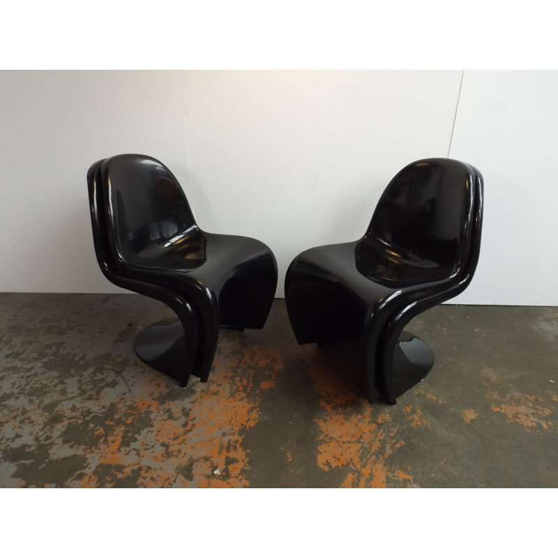 Set of 4 vintage chairs Panton