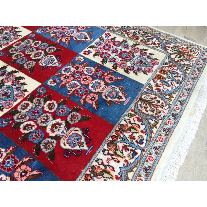 Vintage Persian rug Mood, Iranian 1980s
