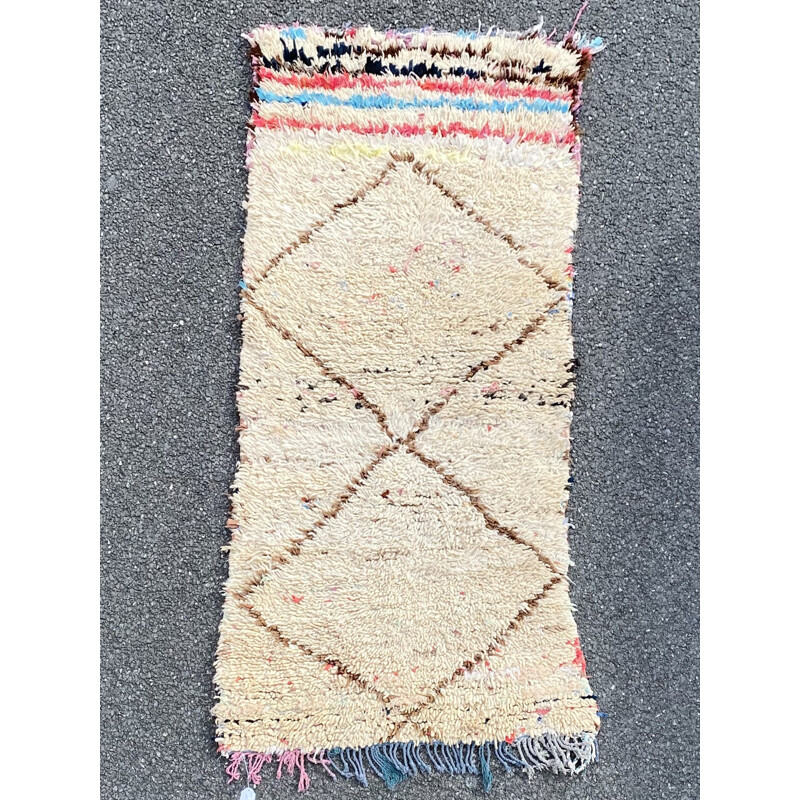 Vintage Beni Ouarain Berber Carpet