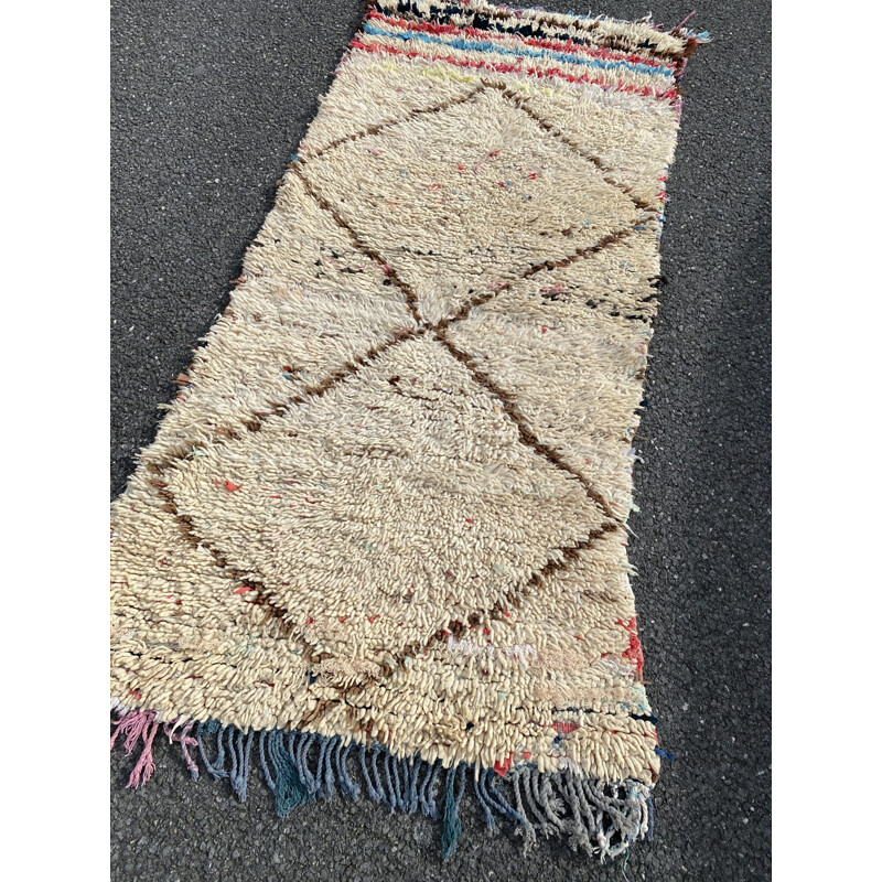 Vintage Beni Ouarain Berber Carpet