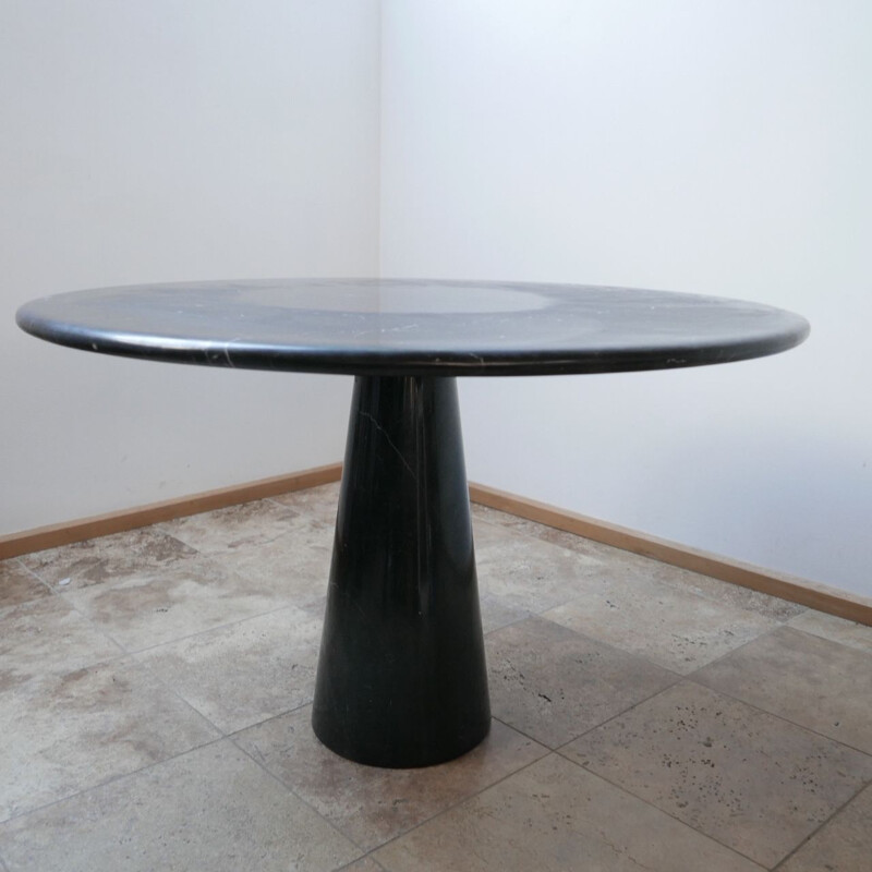 Vintage Angelo Mangiarotti Marble Dining Table, Italian 1970s