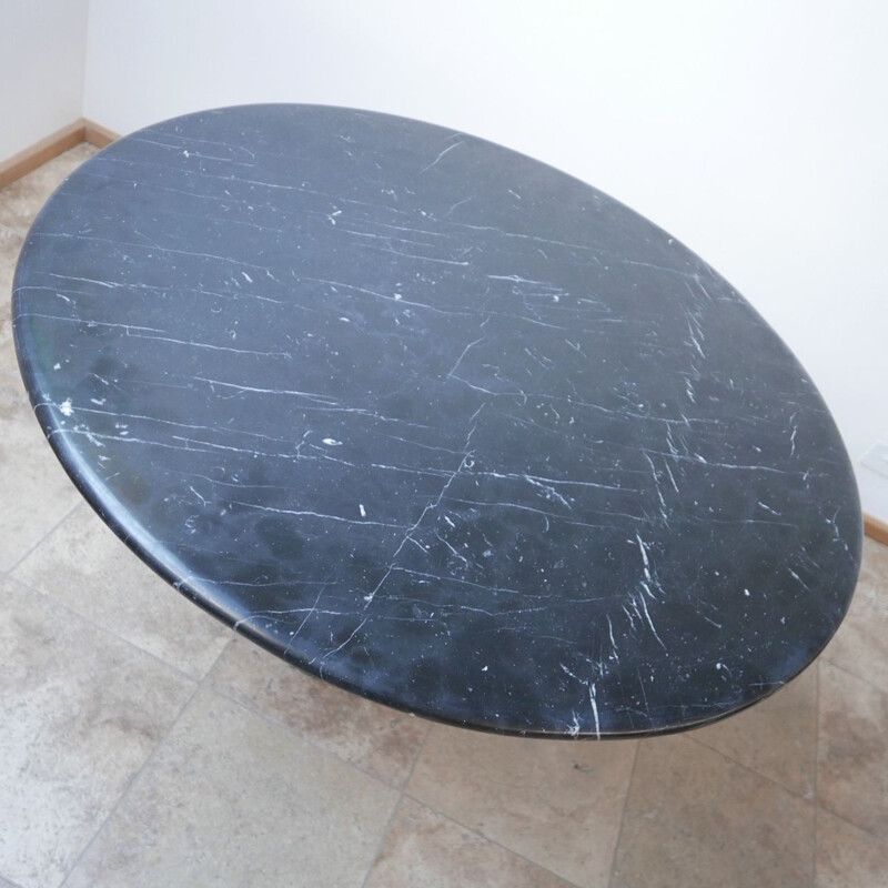 Vintage Angelo Mangiarotti Marble Dining Table, Italian 1970s