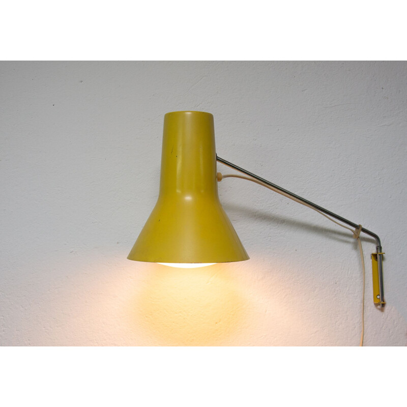 Mid century wall lamp by Josef Hurka 1960s
