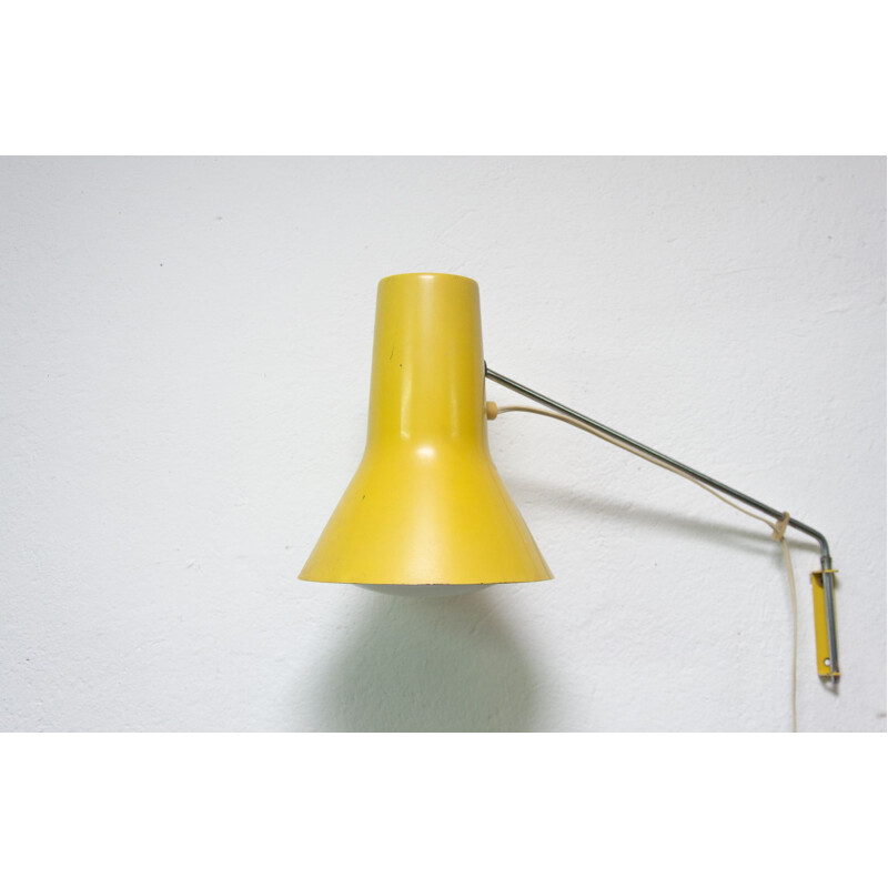 Mid century wall lamp by Josef Hurka 1960s