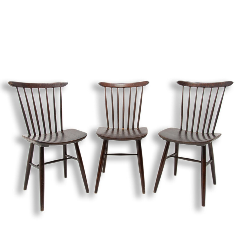 Set of 3 vintage chairs by Antonín Šuman for Ton, Czechoslovakia 1960s