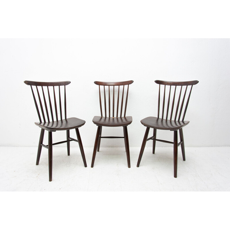 Set of 3 vintage chairs by Antonín Šuman for Ton, Czechoslovakia 1960s