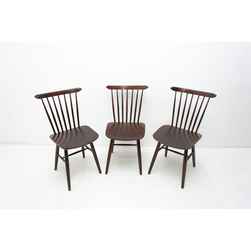 Set of 3 vintage chairs by Antonín Šuman for Ton, Czechoslovakia 1960s