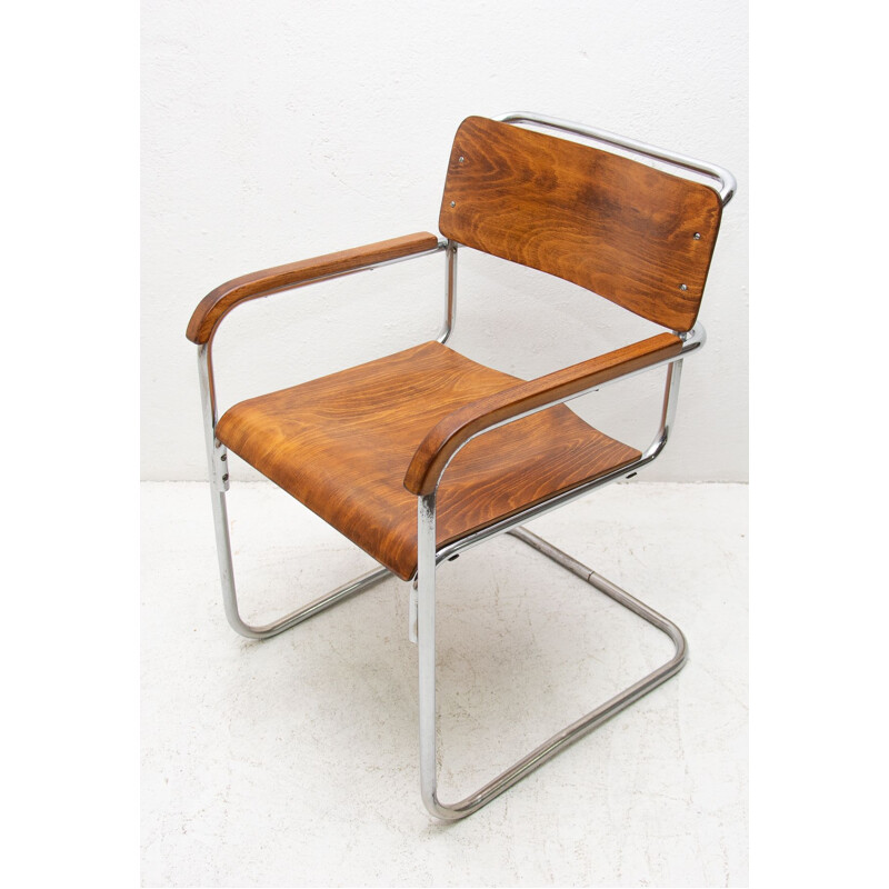 Cadeira de escritório Vintage Bauhaus de Robert Slezák para Baťa 1930