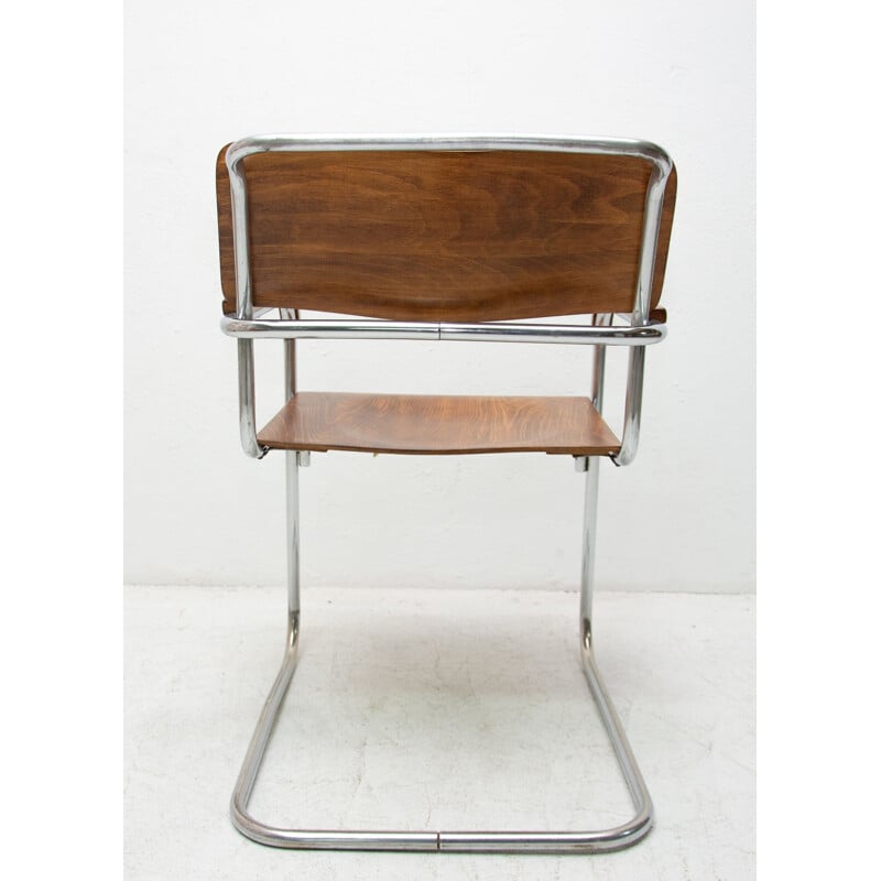 Silla de oficina vintage Bauhaus de Robert Slezák para Baťa 1930