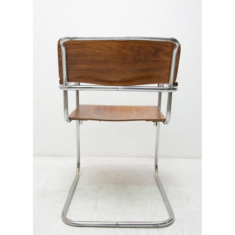 Vintage Bauhaus office chair by Robert Slezák for Baťa 1930s