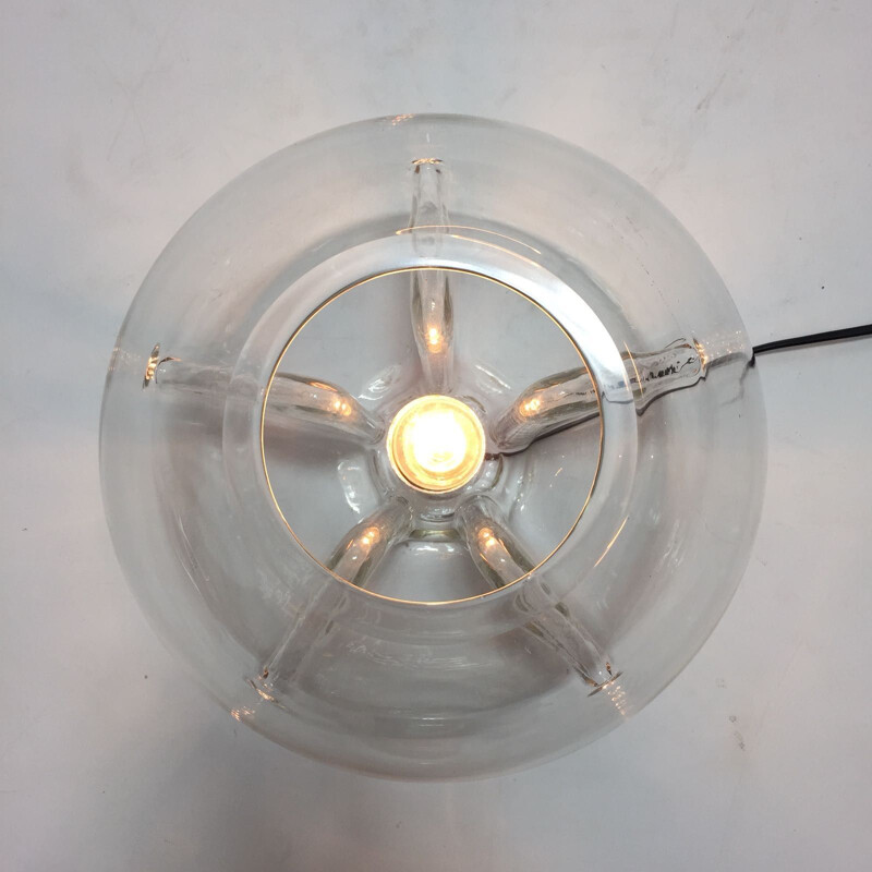 Vintage Nuphar lamp in Murano glass by Toni Zuccheri for VeArt, Italy 1970