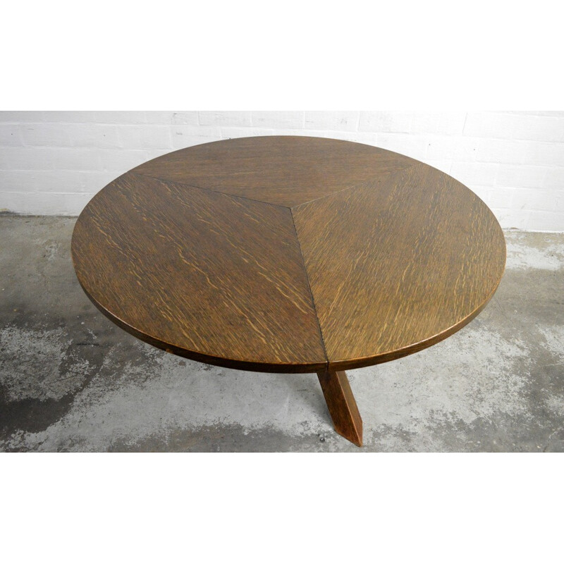 Table and its 6 chairs in wenge wood, Martin VISSER - 1960s