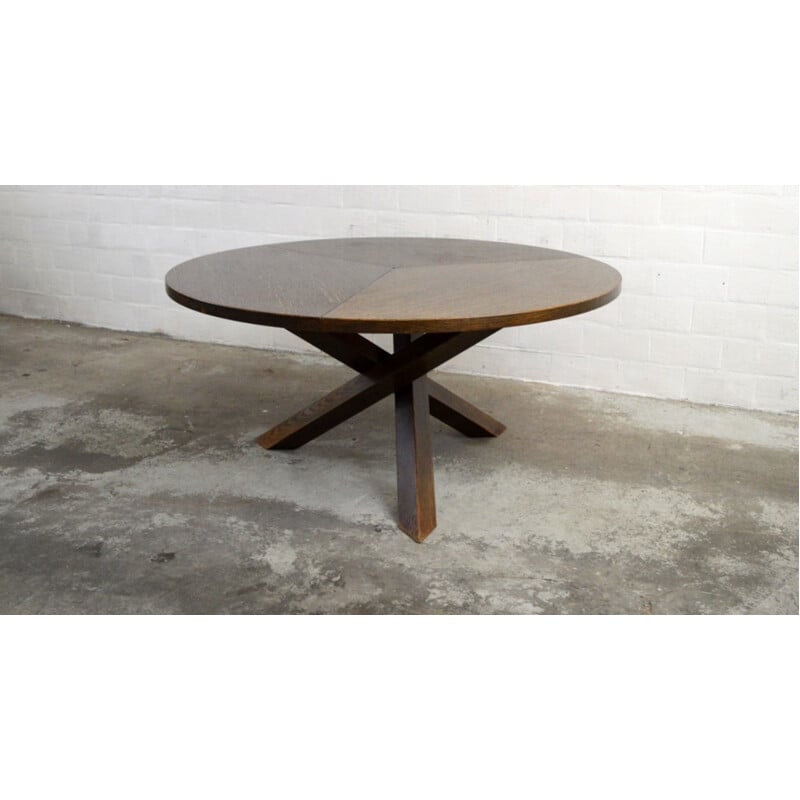 Table and its 6 chairs in wenge wood, Martin VISSER - 1960s