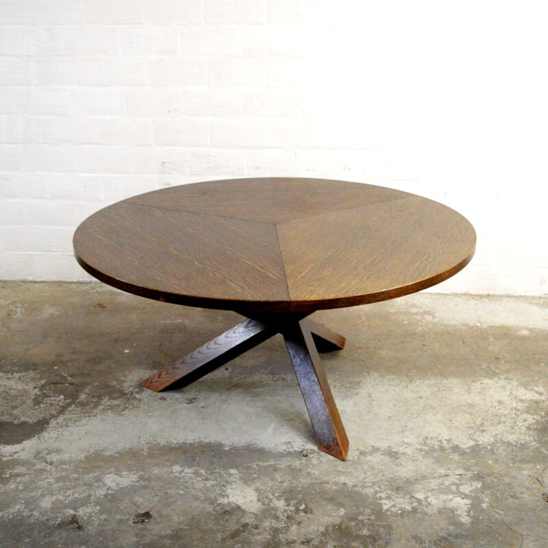 Table and its 6 chairs in wenge wood, Martin VISSER - 1960s