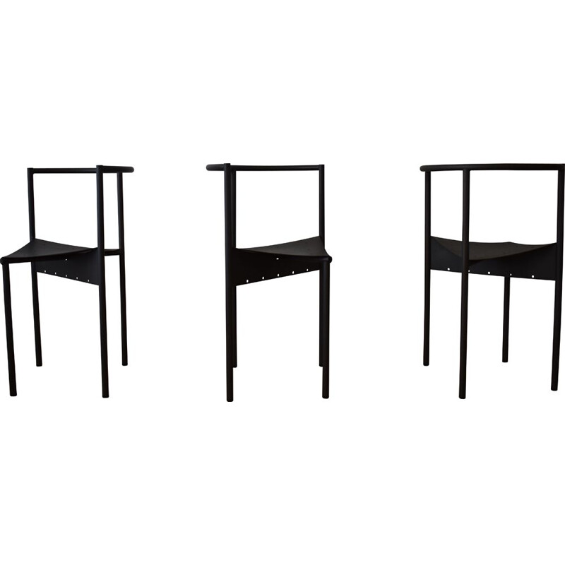 Lot of 3 vintage Wendy Wright chairs by philippe Starck for Disform 1980s